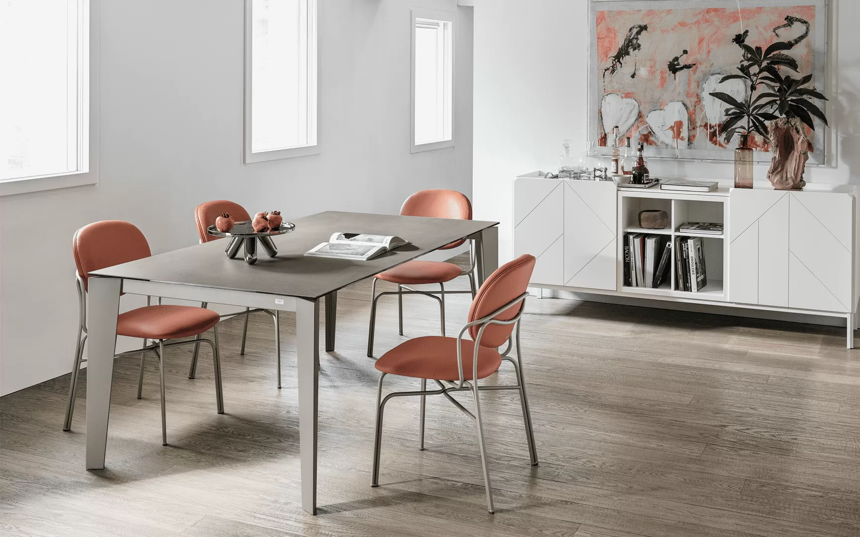 Bontempi cruz extending shop dining table