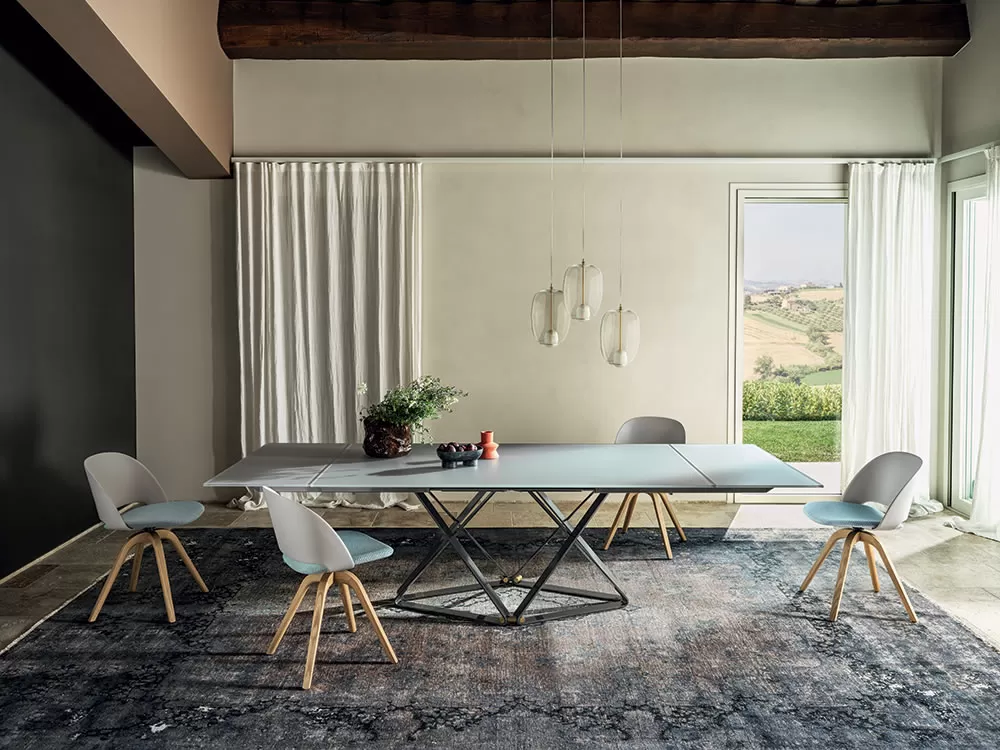 Bontempi artistico on sale extending dining table