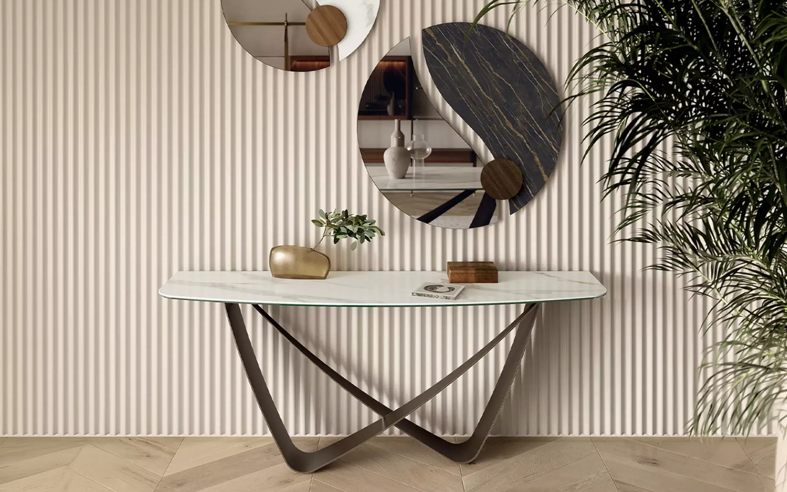 Consolle Back Bontempi con specchio